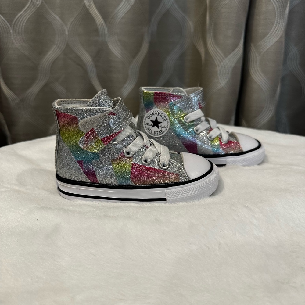 Converse Chuck Taylor All Star Multi-Color High-Top Little Girls Sneakers
